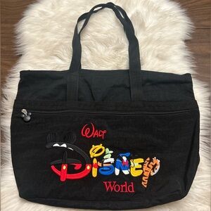 WALT DISNEY WORLD Vintage Embroidered Tote Bag